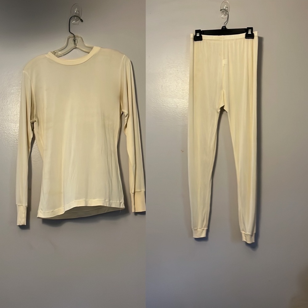 100 Genuine Silk Machine Washable Cream Long Sleeve … Gem